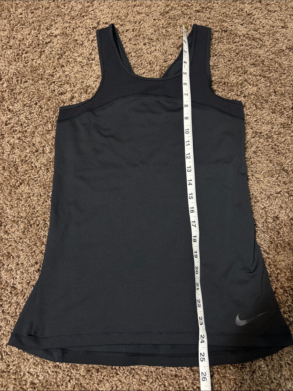 Nike Pro Hypercool Tank Size S Black Gym Running Sport Athletic Mesh - Picture 10 of 10